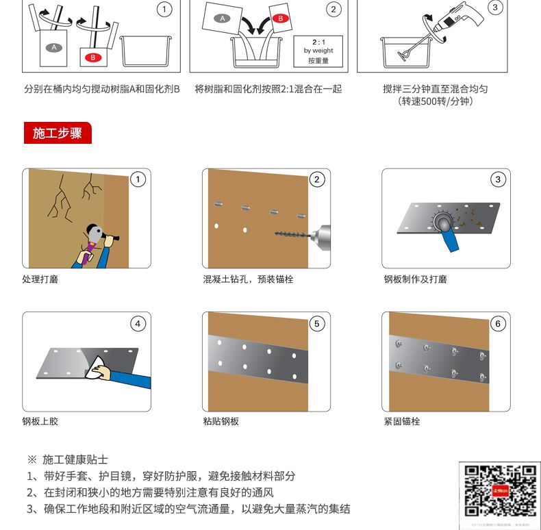 包钢北仑粘钢加固施工过程